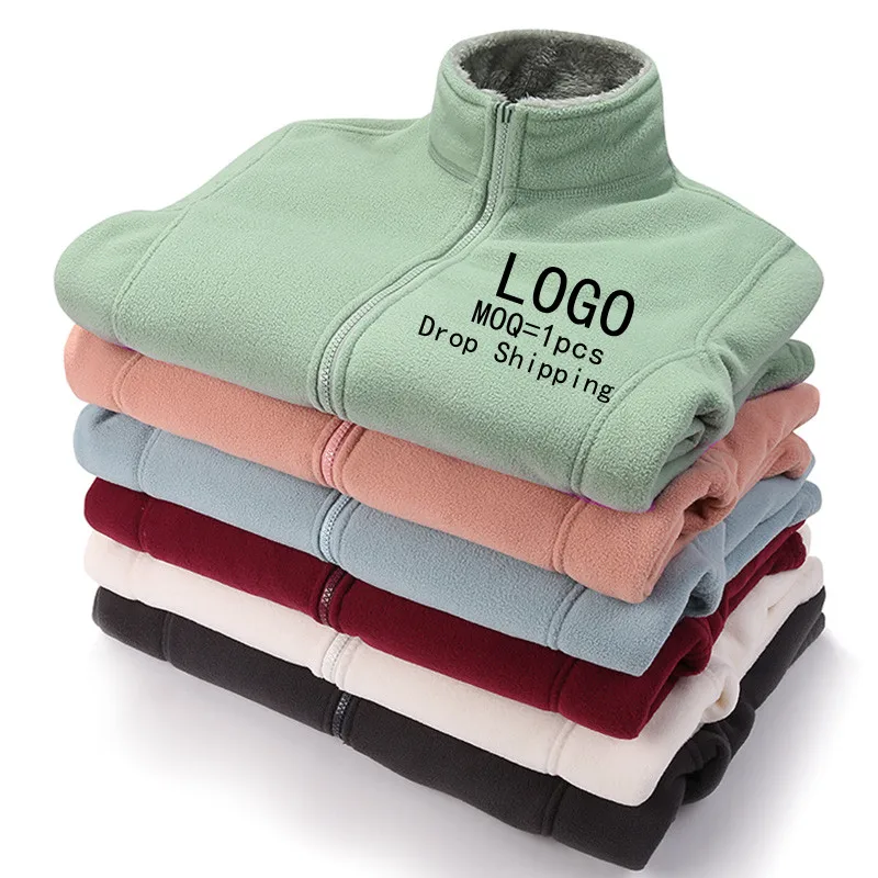 Прямая поставка от производителя, флисовая куртка с длинным рукавом, зимняя микро Женская флисовая Мужская куртка, флисовая куртка для женщин
