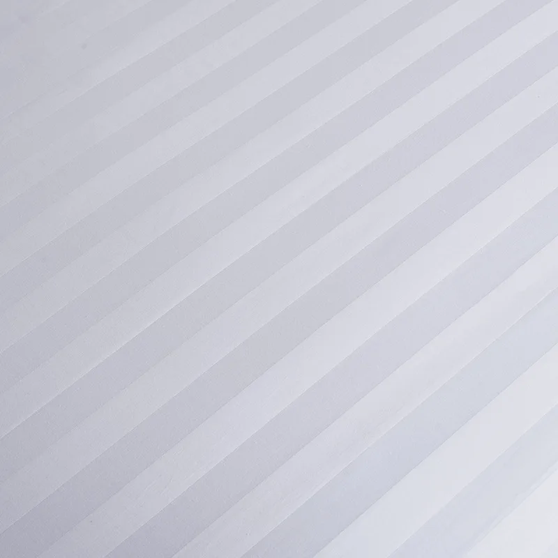 Wholesale Hotel Linen 100% Cotton Satin Stripe Flat Sheet 300TC Hotel Collection Bed Sheet
