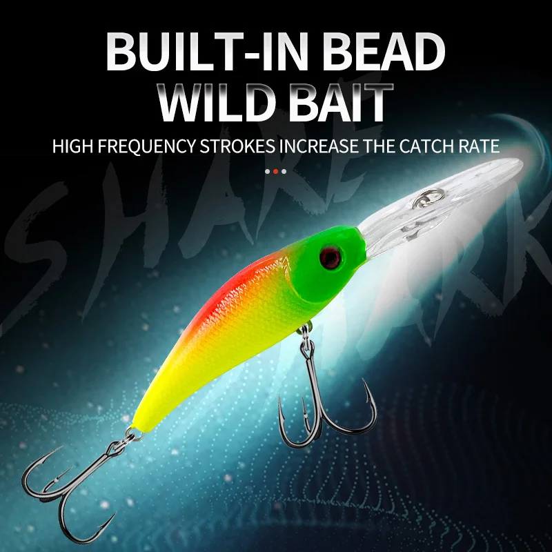 43pcs Fishing Lures Set Mixed Including Minnow Popper Crank Baits with Treble Hooks for Saltwater Freshwater Trout Bass Fishing