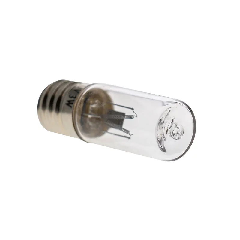 UV3 E14 E17 Base 3W uv disinfection lamp for disinfection cabinet 185nm 253.7nm germicidal uv lamp