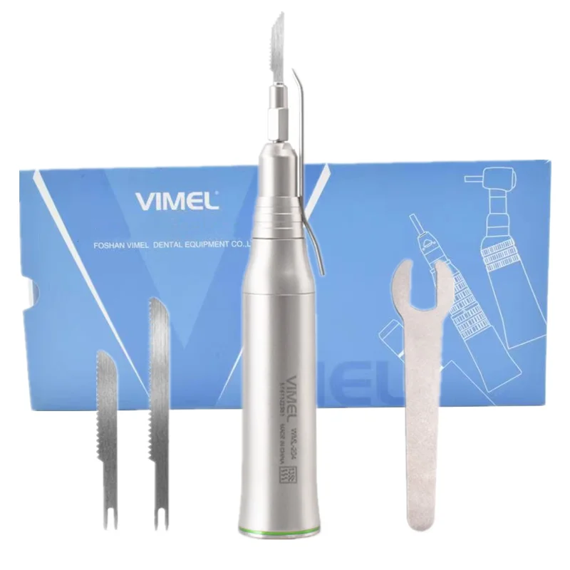 Set Oscillating Microsaw Implant Handpiece With 3pcs Blades 3.2:1 Up And Down Reciprocating Tools For Oral Surgery