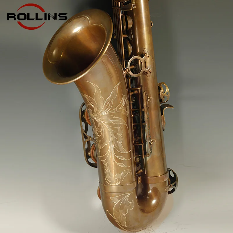 Популярные класс классический структура голый медный RST-X7 тенор-саксофон
