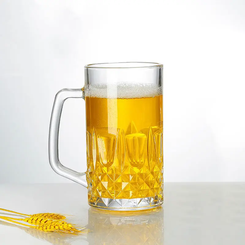 1L Hero Beer Mug With Hand Home Bar Food Grade German Beer Steins Custom Large Capacity Draft Beer Glass Cup