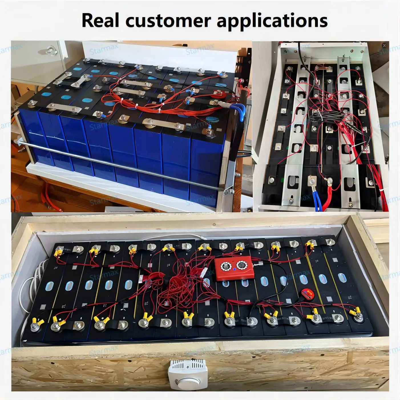 Starmax 314Ah 306Ah 280Ah 3.2V MB30 MB31 LF280K LFP Rechargeable Lithium ion Battery Prismatic LiFePO4 Battery Cell Solar Energy