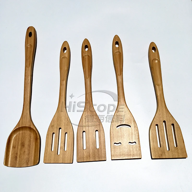 natural wooden cooking kitchen accessories set bamboo utensil set