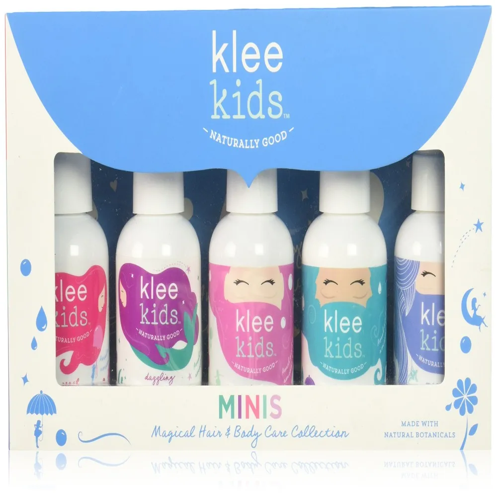 2023 New Arrival Oem&odm Popular  Naturals Kids 5 Piece Mini Hair And Body Care Set For Birthday Gift For Children