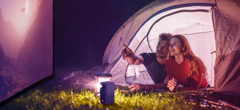 BYINTEK P20 Mini DLP Projector 4K Android 9.0 WiFi BT 1080P Support Portable Wireless Movie Video Home Theater System projector