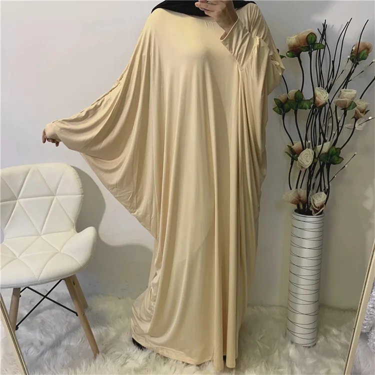 Women Muslim Long Evening Party Dress Prayer Hijab Dress Dubai Khimar Jilbab Overhead Customized Abaya Muslim Prayer Dress