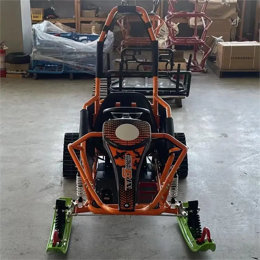 High Quality Amusement Park Ride Ice Snow Electric Snowmobile Bike