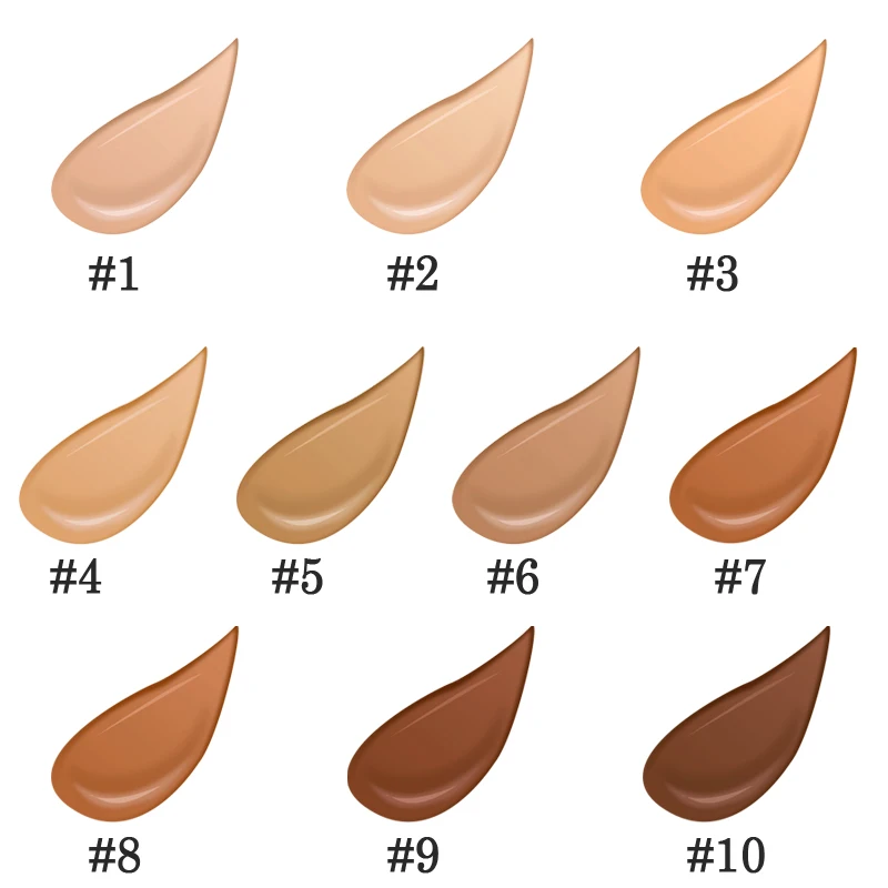 Mineral Liquid Foundation Dark Skin Own Logo Private Label Liquid Foundation Makeup OEM Liquid Foundation