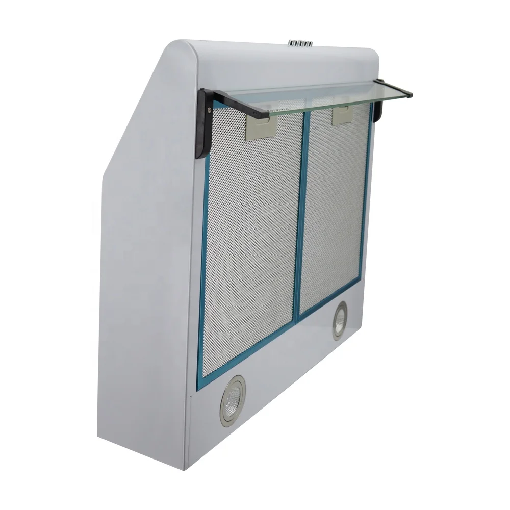 Wall mounted screen touch range hood kitchen use cooker hood Black tempered glass Extractor Hood