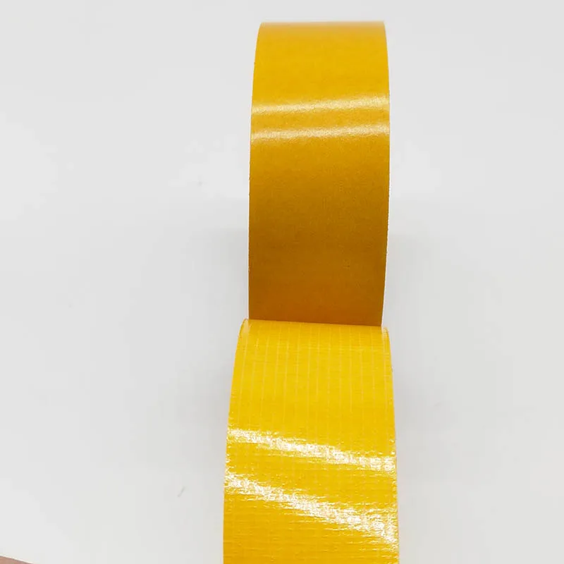 Waterproof Self Adhesive Double sided Transparent Reinforced Fiberglass mesh Tape for carpet fixing