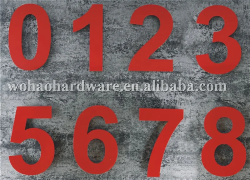 
Brushed 304 Stainless Steel metal letters for Address Hotel Room Number and Door Number 