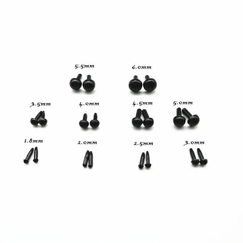 Mini Plastic Crystal DIY Craft Black Eyes For Handmade Toy