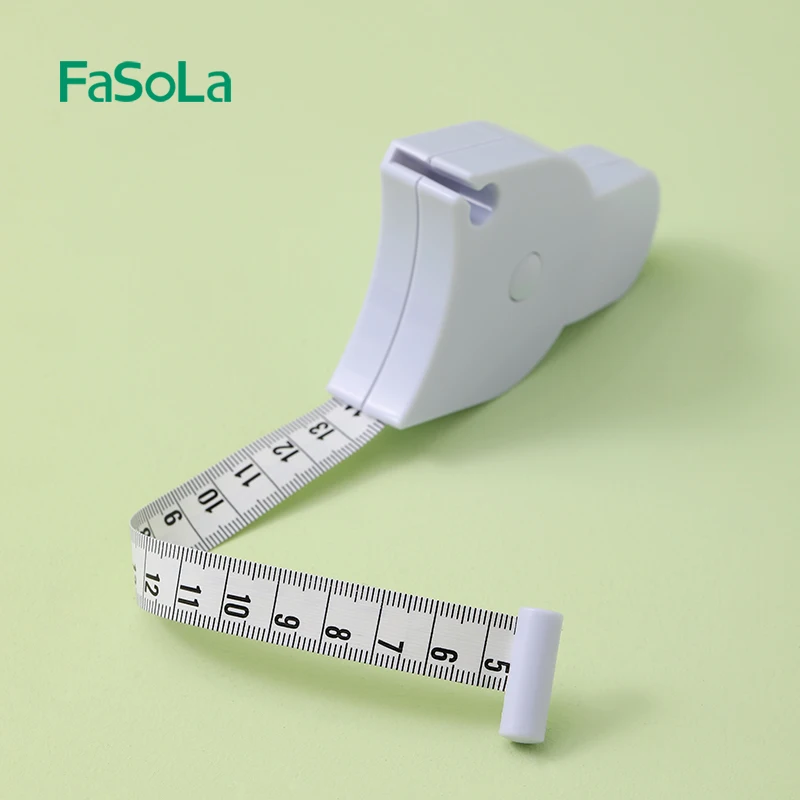 FaSoLa Automatic Retractable Body Measure Tape 60inch (150cm) Body Measurements Soft Measurement Tape with Lock Pin for Sewing