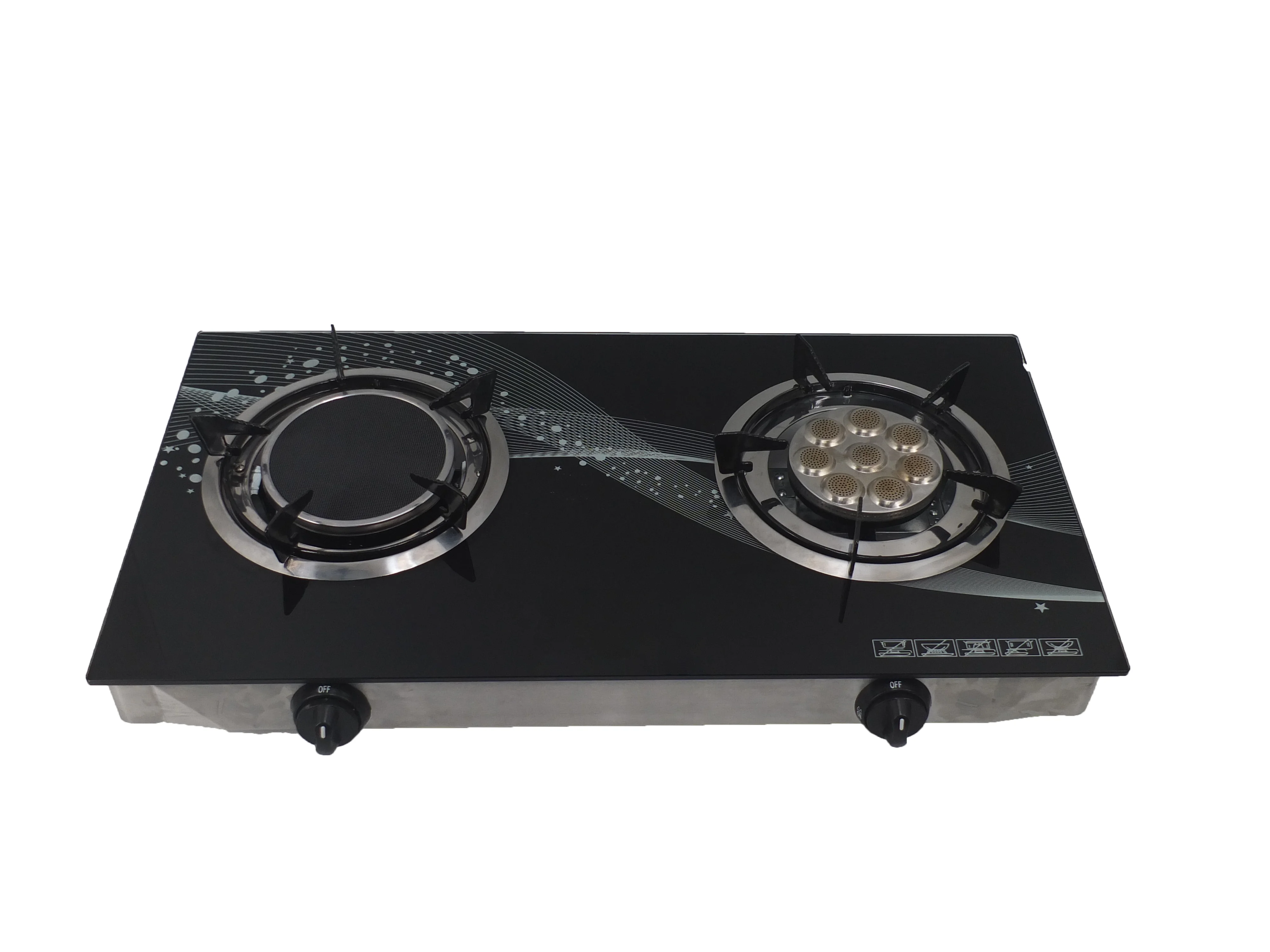 Двухсторонняя инфракрасная плита энергосберегающая газовая с закаленной стеклянной панелью совместимой сжиженым газом и