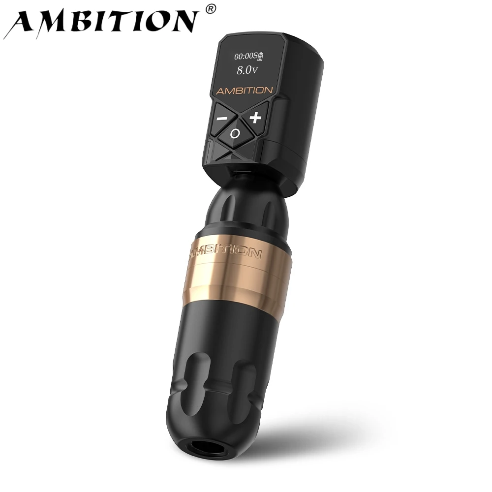 Амбициозный Шура мощный двигатель 3 5 мм/4 0 мм ход двойной подшипник ротационная машинка для татуировки комплект с Kuark батарея боди-арта