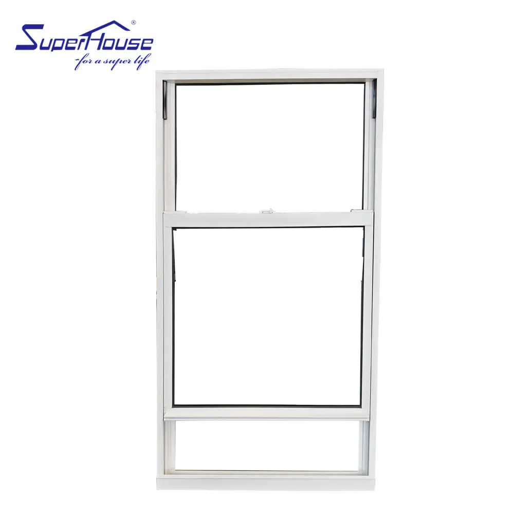 Top manufacturer upvc windows and doors NFRC aluminum single hung windows for the villa