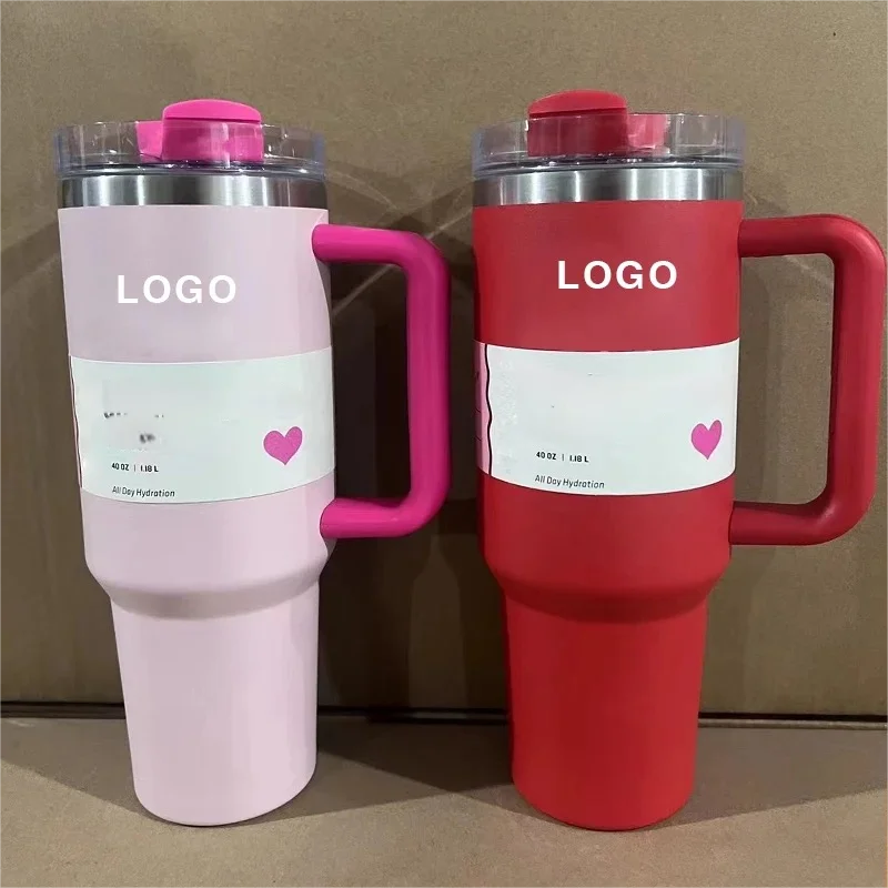 Best seller H2.0 cup 40oz with handle stainless steel stan tumbler with handle for Iced and Cold Beverages