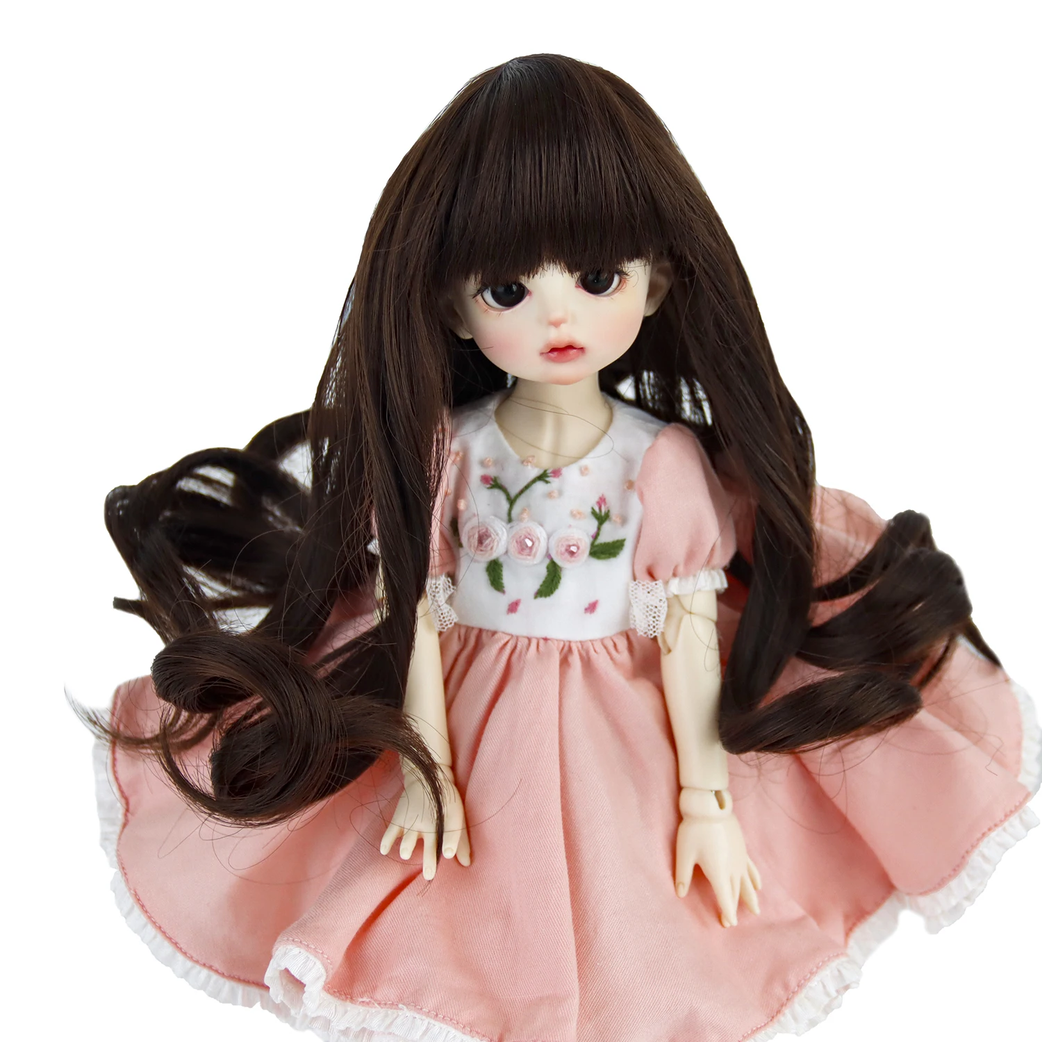 1/6 BJD SD Wigs Long Winky Curly Synthetic Fiber Hair Wigs