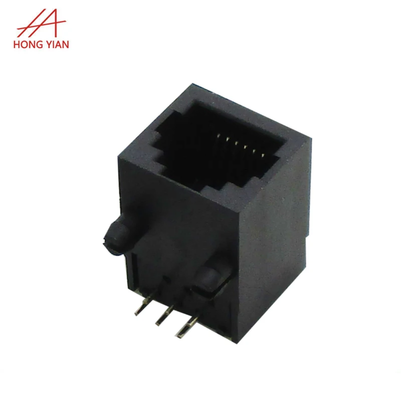 Plastic Shell Female Connector RJ45 Modular Jack 6p6c Network Port Socket RJ11 Socket Adapter
