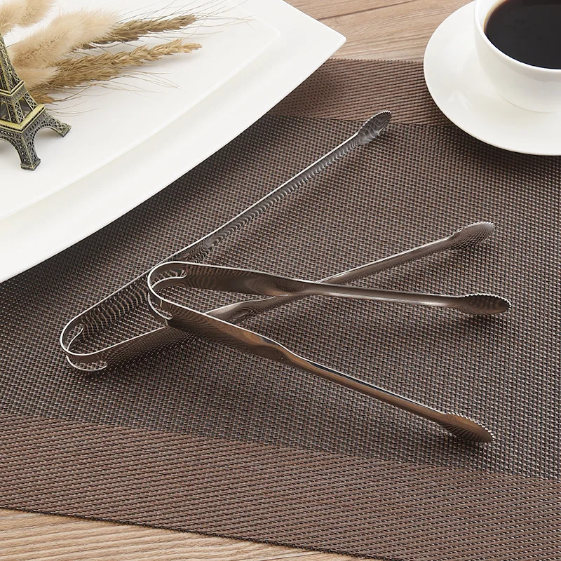 Hot selling Kitchen Accessories Grill Tongs 304 Stainless Steel Silver Camping Supplies Meat Barbecue Clip For BBQ Baking