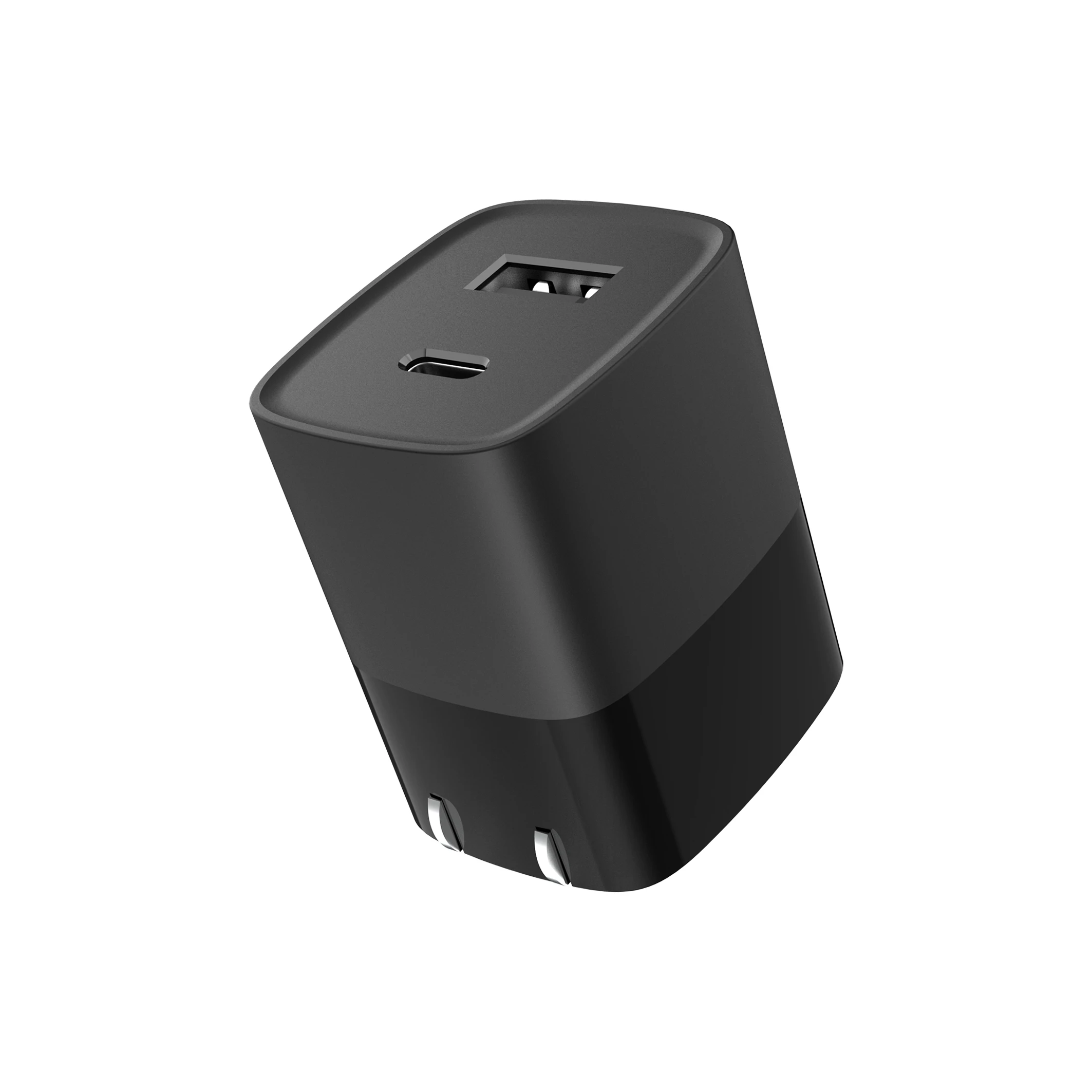 OEM USB Type-C PD 30W Dual Port QC3.0 18W Quick Charging Wall Charger for mobile phone&tablet&laptop fast charging