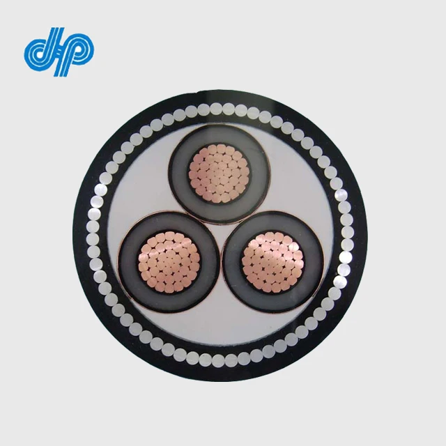 Medium Voltage 11KV/22KV/33KV 185mm2 3 Core PVC/SWA/XLPE/Copper Armoured Power Cable