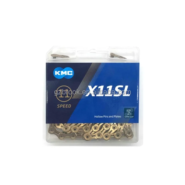 Цепь велосипедная KMC X11SL 118 л оригинальная цепь для горного и шоссейного велосипеда