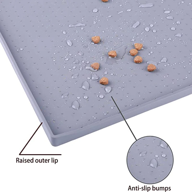 Silicone Waterproof Pet Placemat Bowls Mat Cat Dog Food Mats Dog Cats Feeding Mats for animal bowls