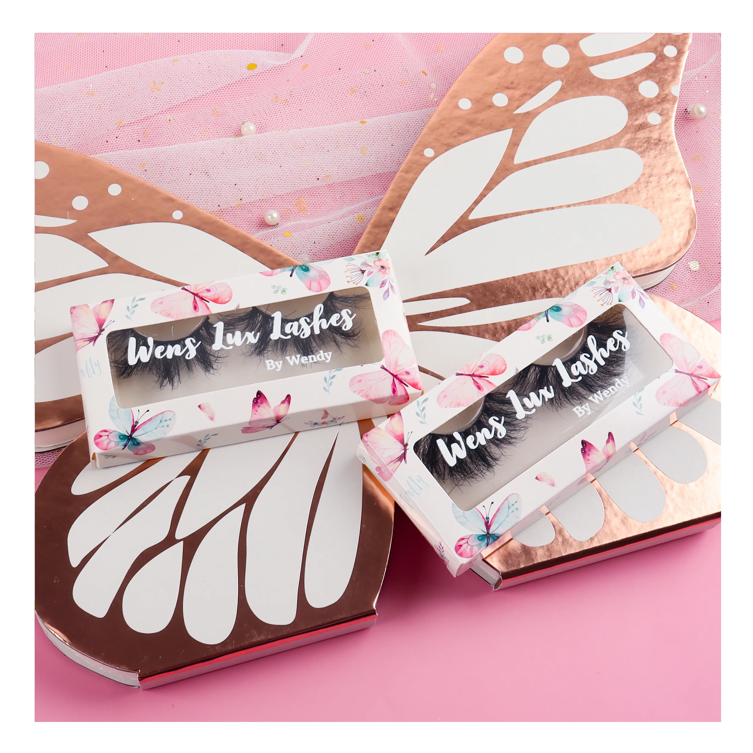 2022 new products  Private Lash Label Box Your Own Logo5d fluffy mink water eyelashesTKA With Christmas gift sets lash Boxes