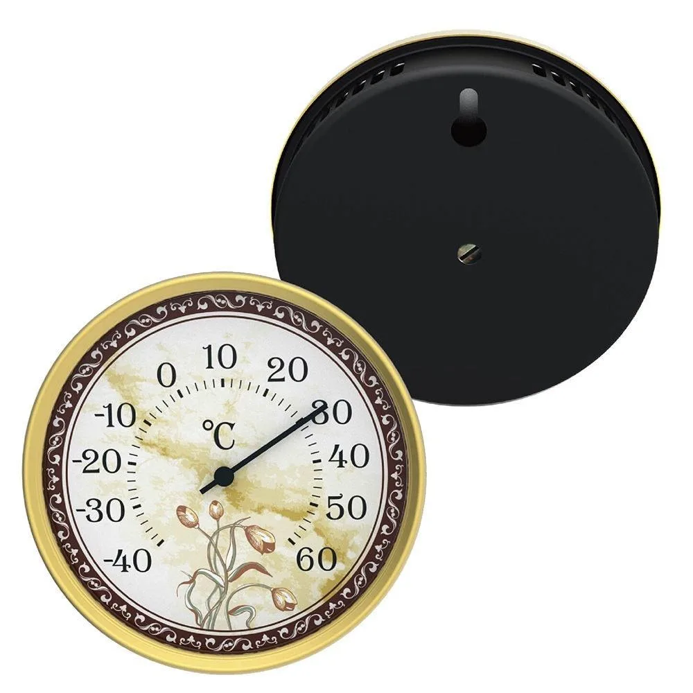 Dial Thermometer for Indoor & Outdoor Use Accessory for Kitchen & Sauna Household Temperature Monitor for Room Use