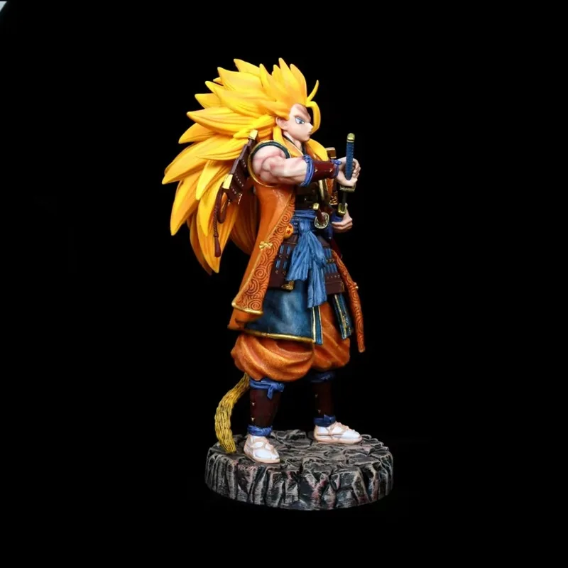 OEM Customized PVC Resin toys HIGH Quality Action & toy 32cm Samurai Super Saiyan standing posture DBZ anime figures Son Goku