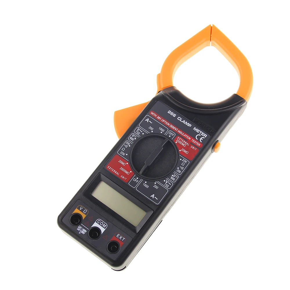 FRANKEVER professional DT266 ac dc digital power Electronic clamp meter multimeter resistance tester