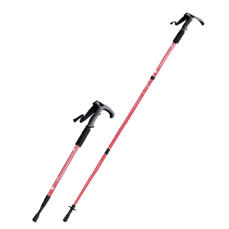 2022 Duralumin 7075 Walking Stick Alloy Trekking Pole Aluminum Hiking Sticks for Outdoors