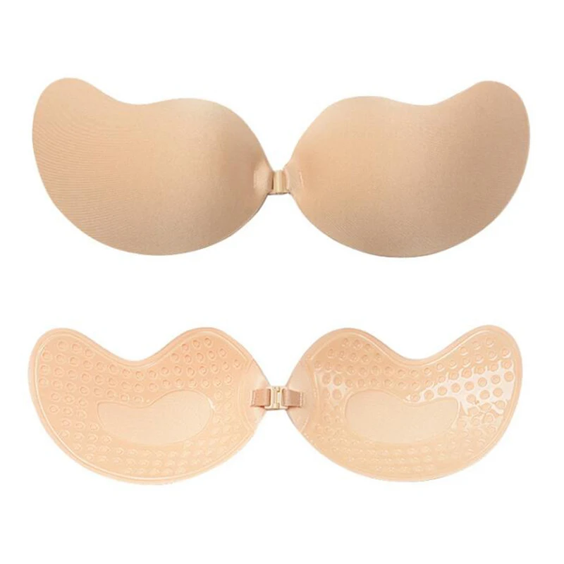 Mango Chest Stickers Lift Up Nude Bra Self Adhesive Bra Nude Invisible Cover Pad Sexy Strapless Breast Petals Silicone Bra