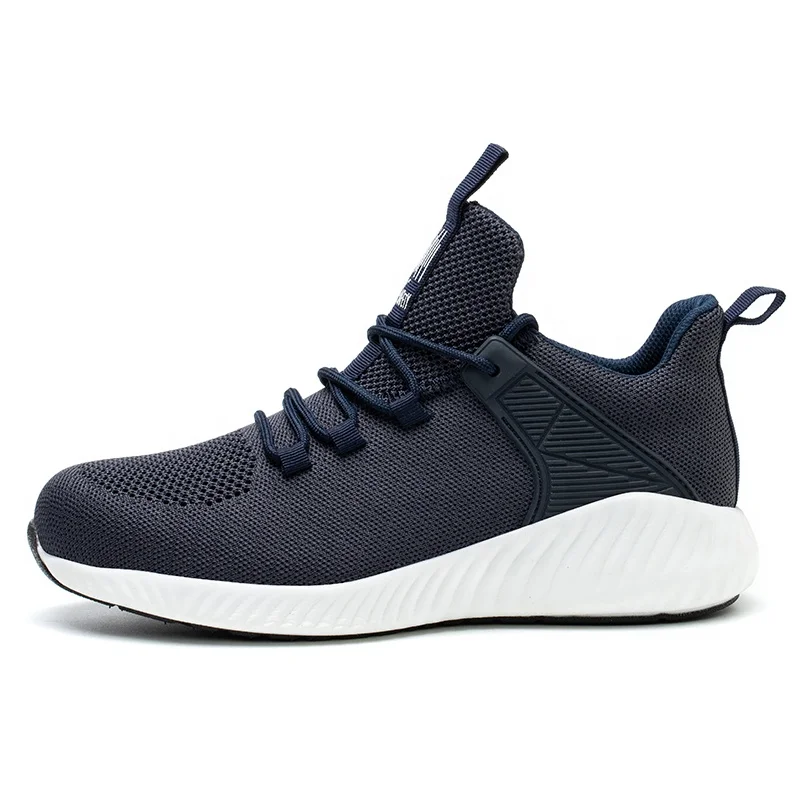 Comfortable Steel Toe Shoes for Men, Indestructible Work Sneakers with Puncture Proof Insole, Breathable Safety Shoes for Constr