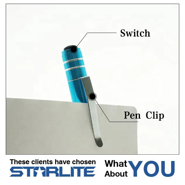 Fashion adjustable Soft light Promotion Pen Clip Visual Exam inspection Medical LED Torch Work Lamp Flashlight for doctor