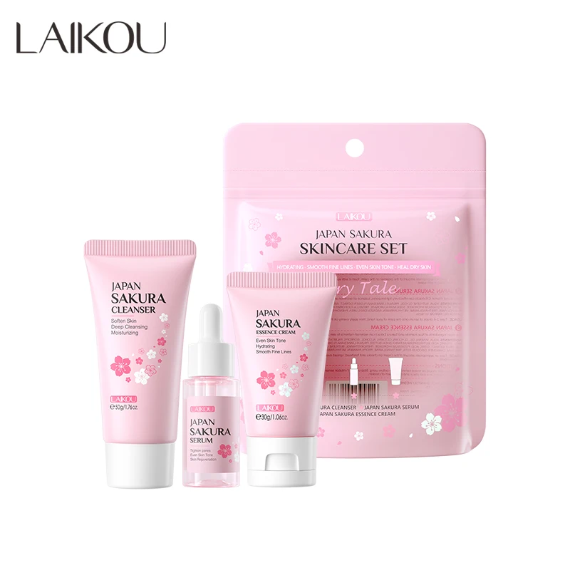 Korean Cosmetics Skin Care Products Anti Aging Whitening Collagen Face Serum Facial Essence Cream Skincare Set
