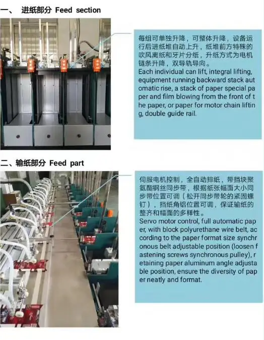 XP6-440 Automatic Collating And Folding Machine Paper Horizon Collator Customization