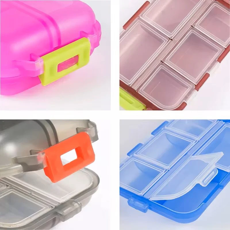 Wholesale Custom Weekly Plastic Pill Box Travel 7 Days mini Pill Case Portable Large Compartment Medicine Organizer Box
