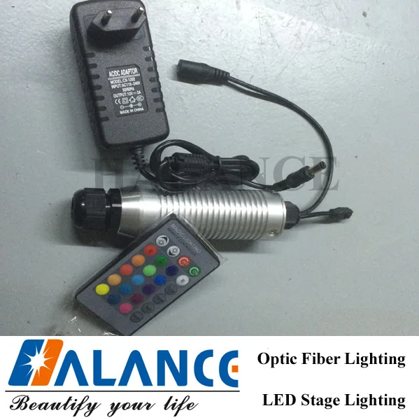 12v mini fiber optic light engine LED RGB remote control