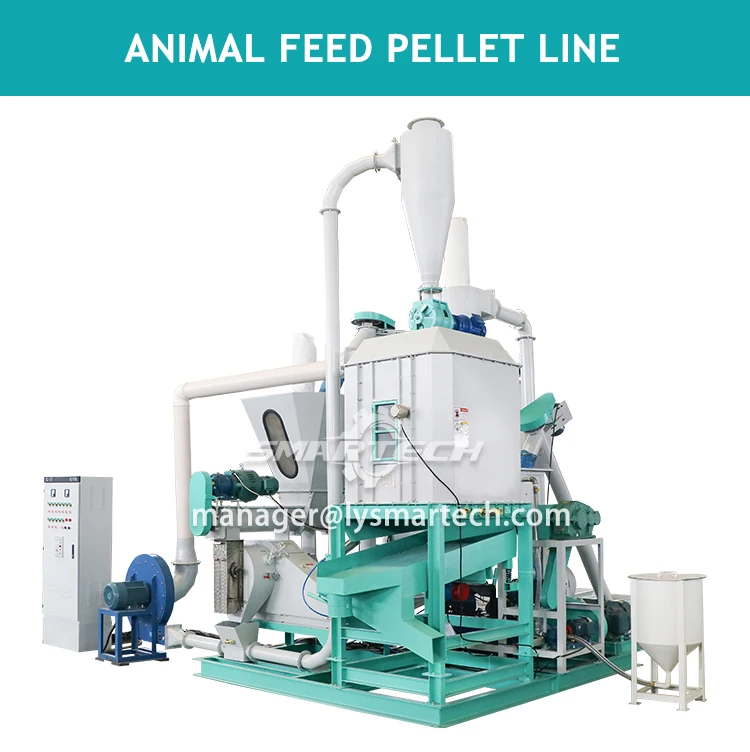 Animal feed line Granulator Plant Complete Poultry feed pellet Making Production line