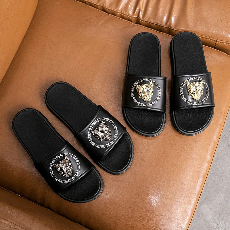 
Slippers PVC Letter Men slides footwear outdoors slides slippers flip flops 