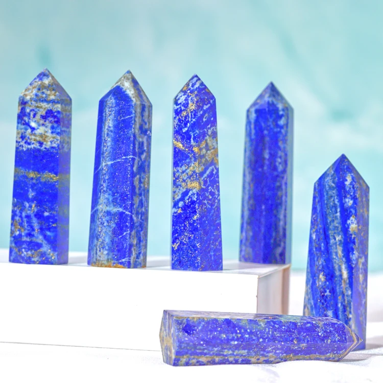 Wholesale High Quality Crystal Beautiful Polished Blue Sodalite Point Natural Crystal Tower For Decoration