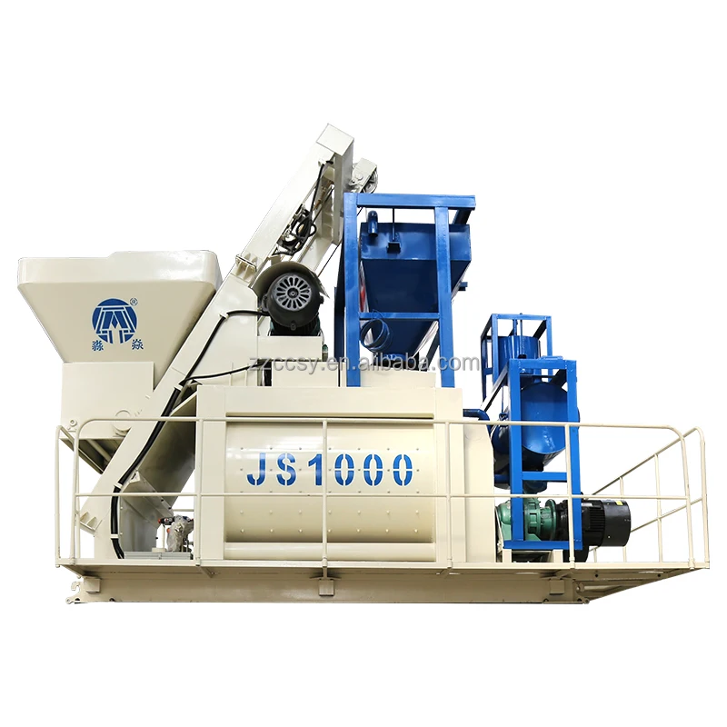 China Manufacturing JS750 JS1000 Twin Shaft Mixer Cement Concrete Mixing Machine