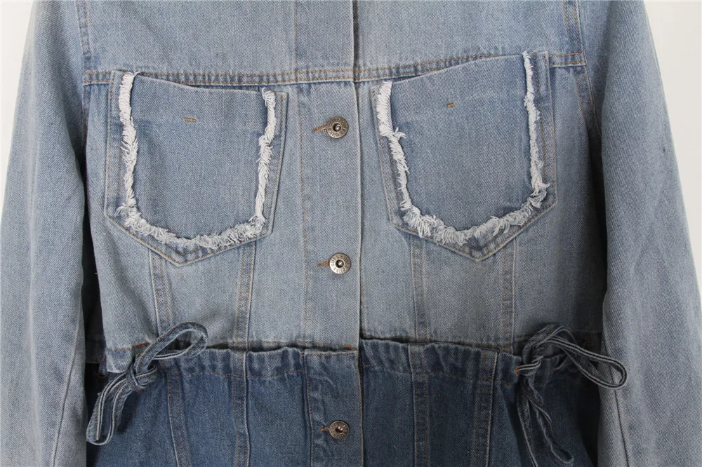 Stockpapa China good quality fashionable ladies casual denim jacket wholesale clothes for