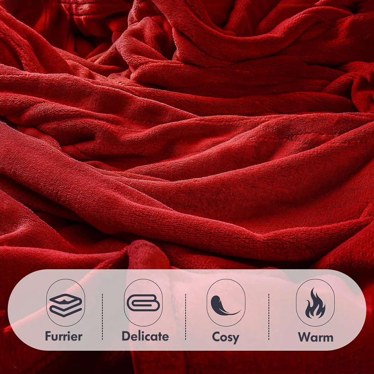 110V ETL approval Flannel fleece Electric heated throw blanket