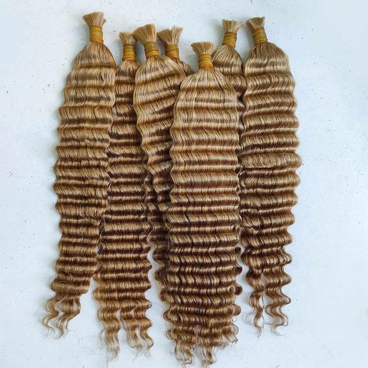 2024 Unprocessed Raw European Natural Human Hair Bulk wave Virgin Human Hair Braiding Bulk  for braiding