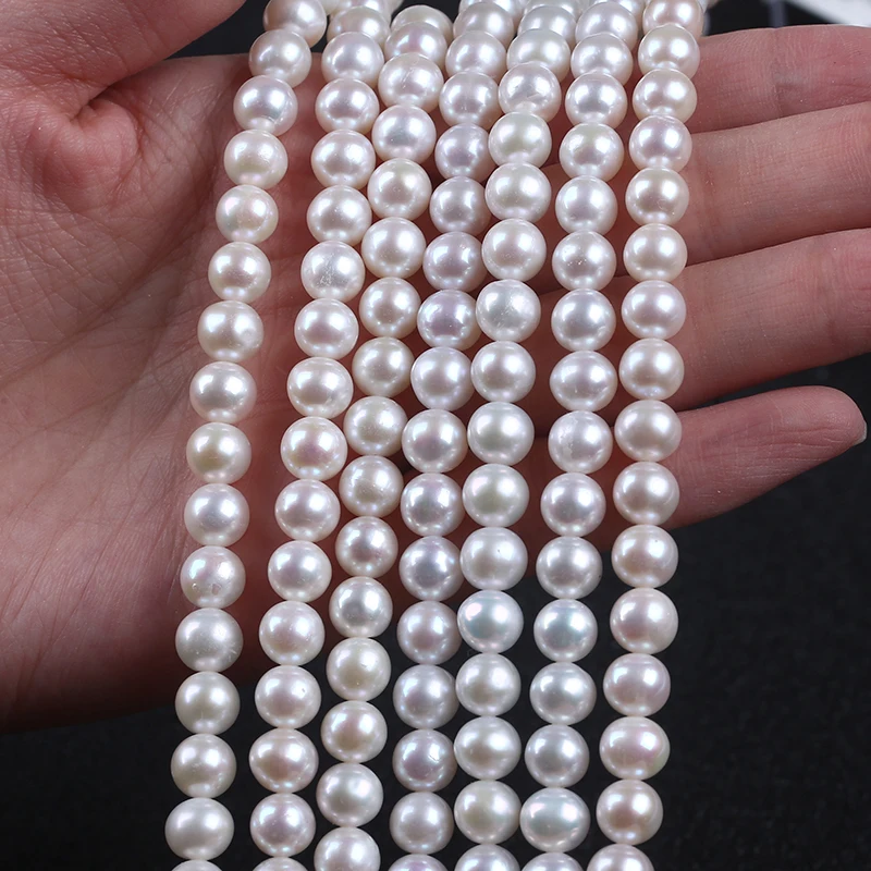 Perfect 6-7mm AA Chinese Akoya Round Pearl Strand Wholesale